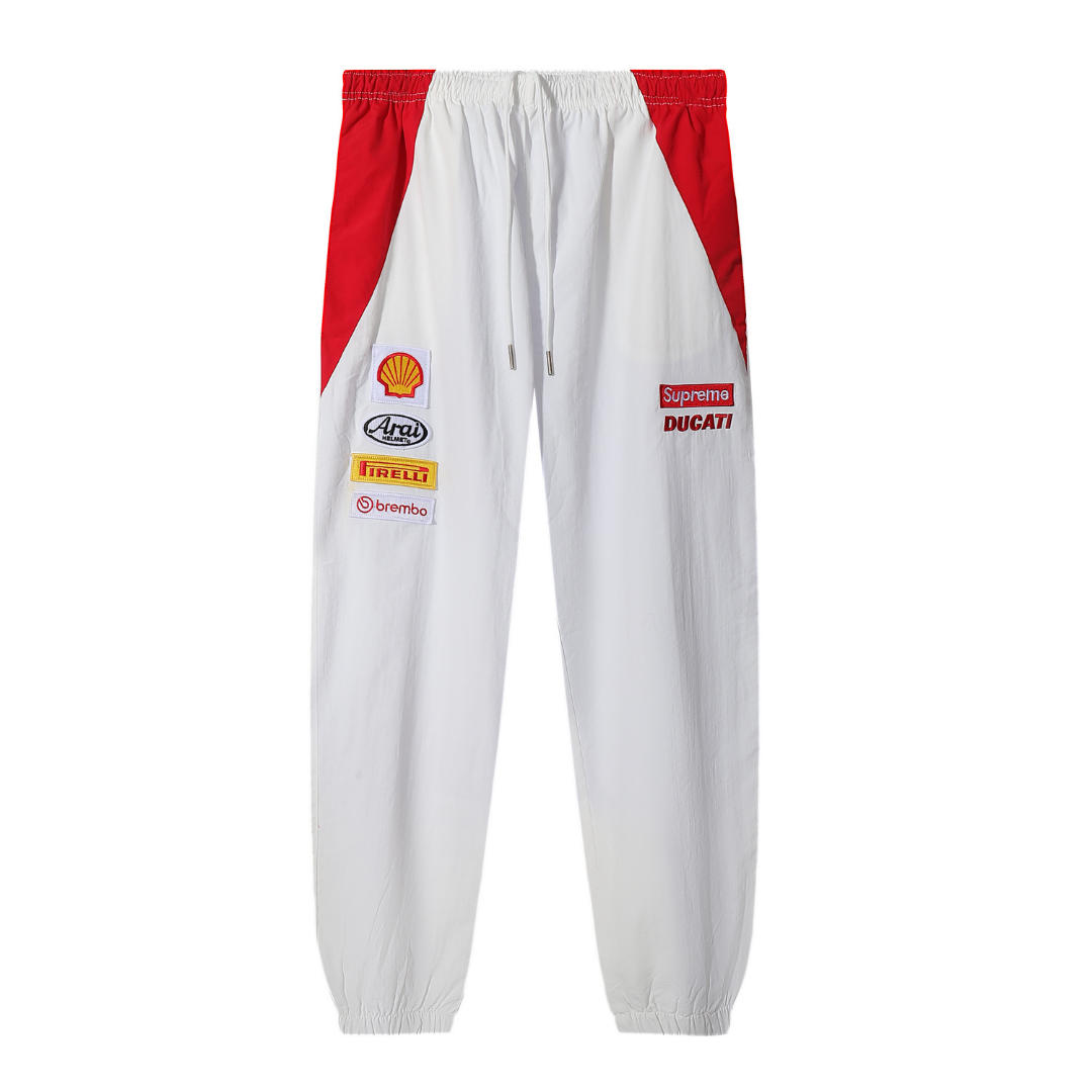 Tracksuit White with red