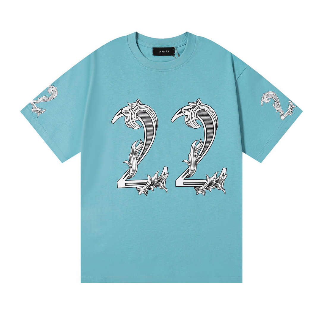 22 blue T-shirt