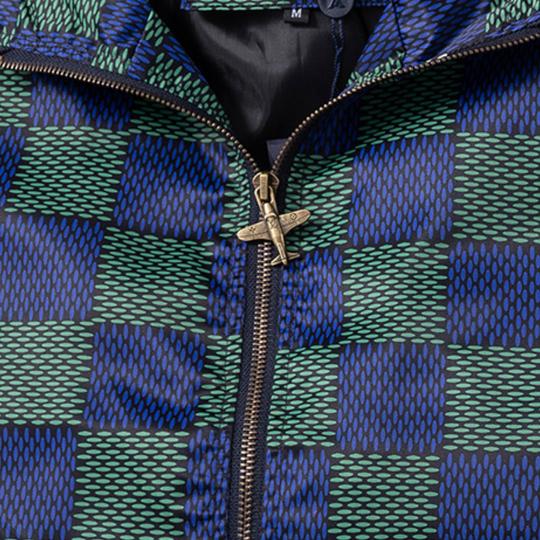 Monogram Green Windbreaker