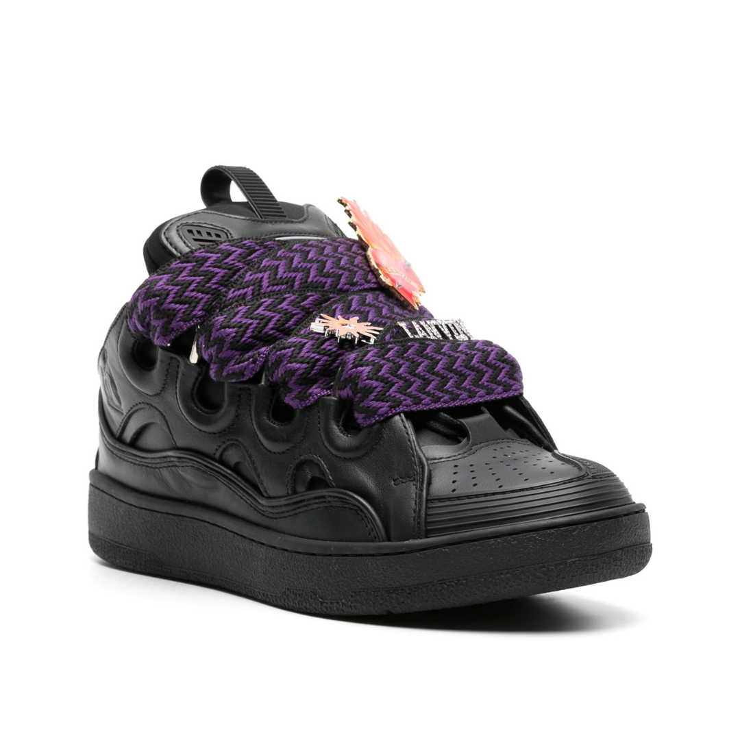 Shoes Black Purple