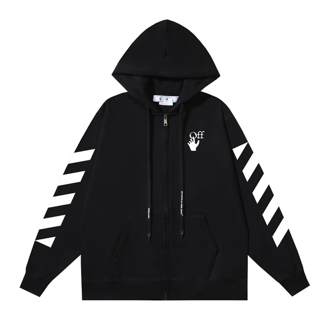 Monogram Zip Hoodie