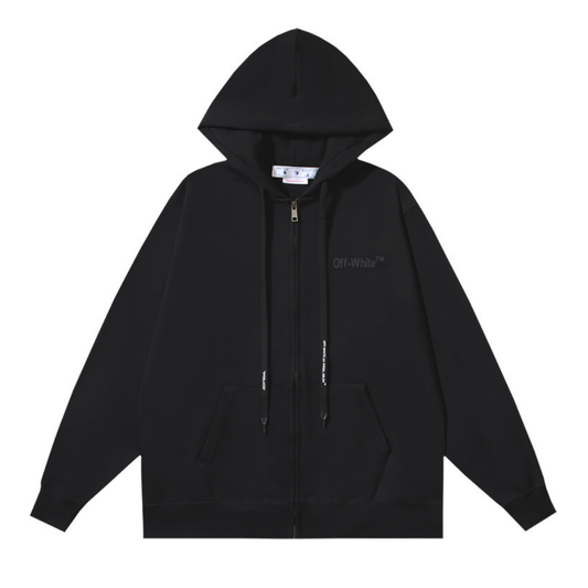 Monogram Zip Hoodie