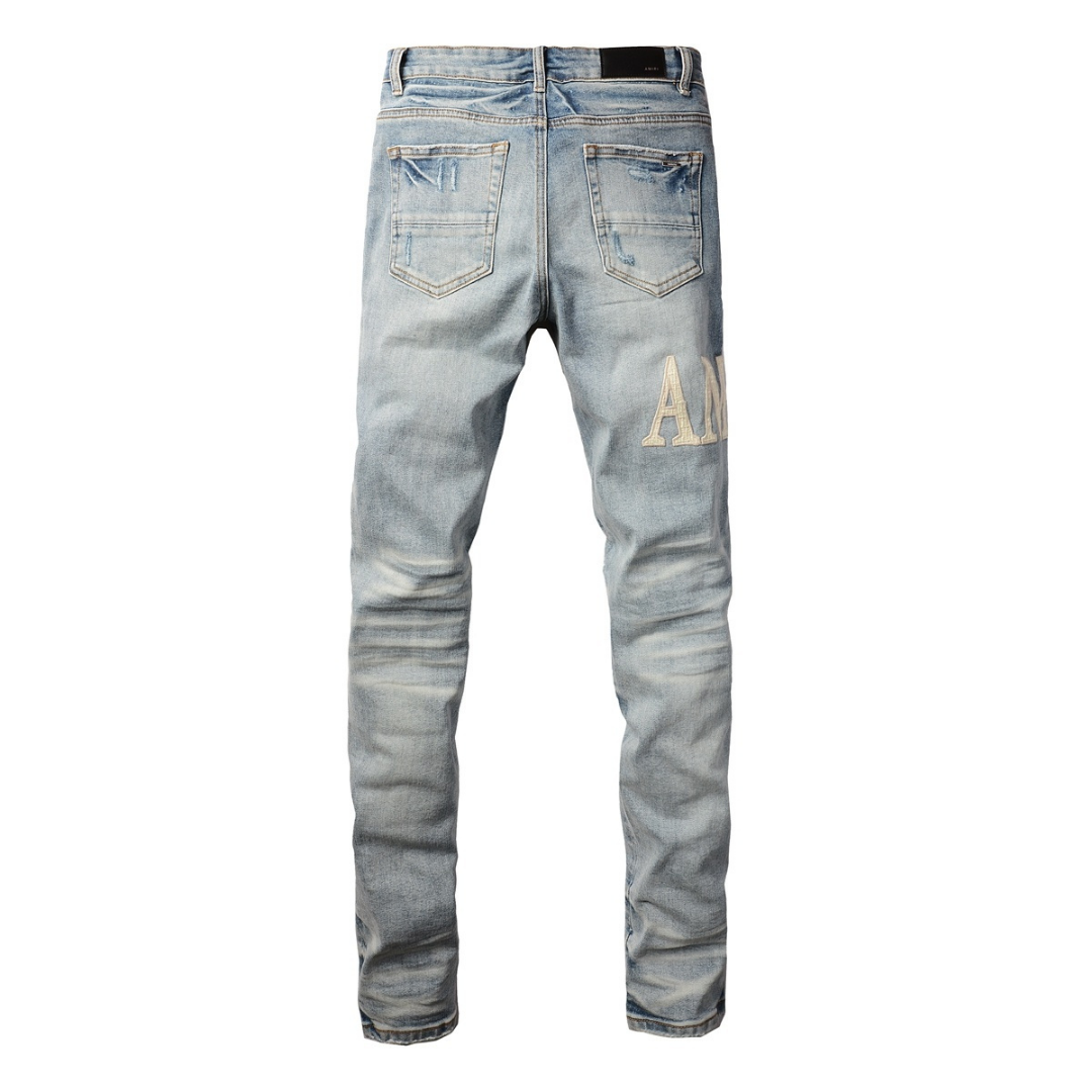 White Patch Jeans