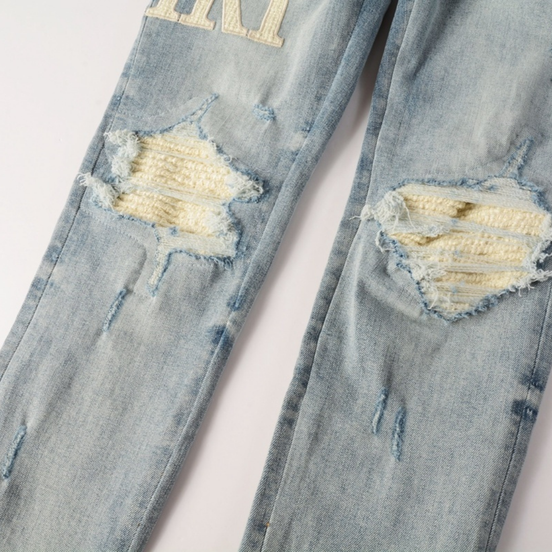 White Patch Jeans