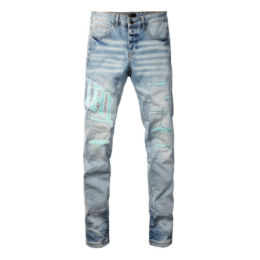 Light Blue Patch Jeans