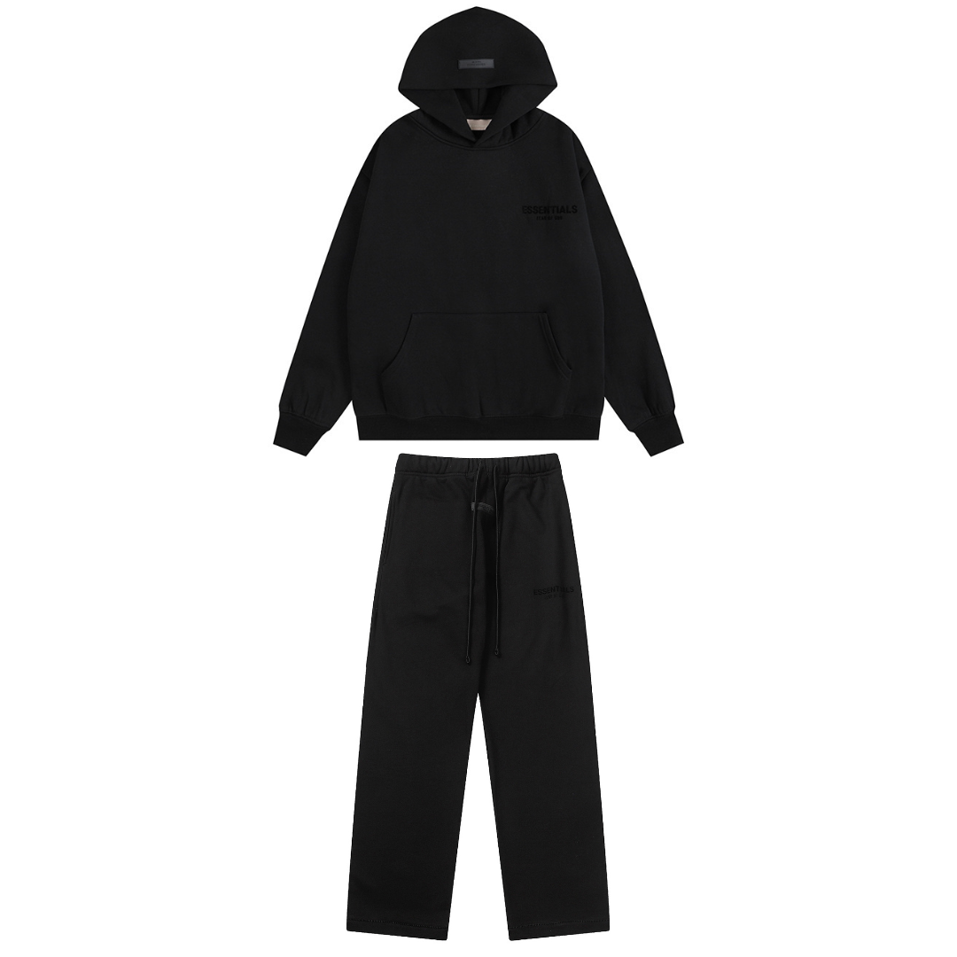 Relaxed Black Tracksuit