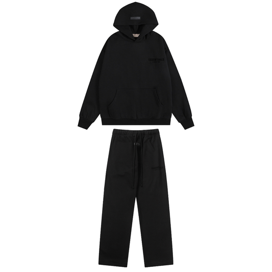 Relaxed Black Tracksuit