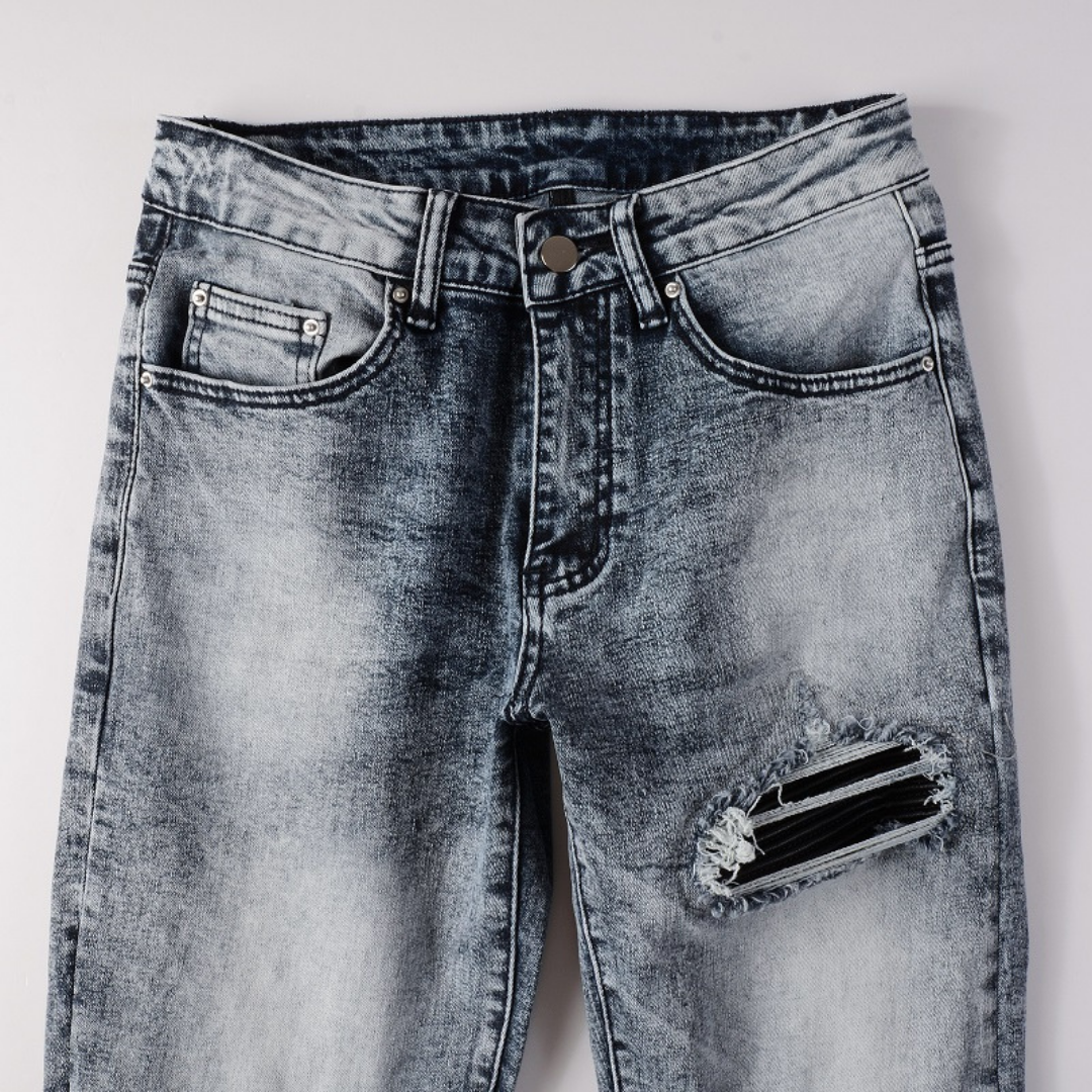 Black Patch Jeans