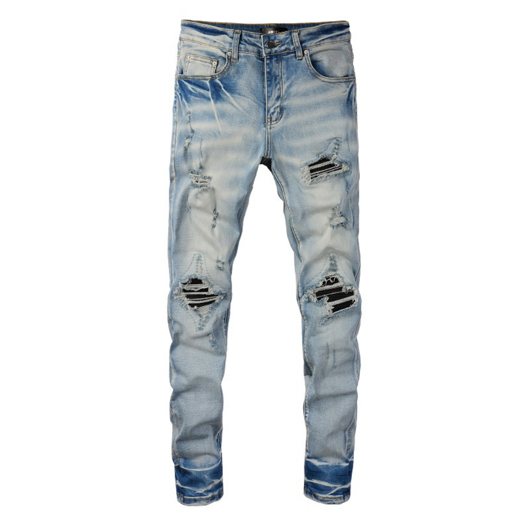 Black Patch Jeans