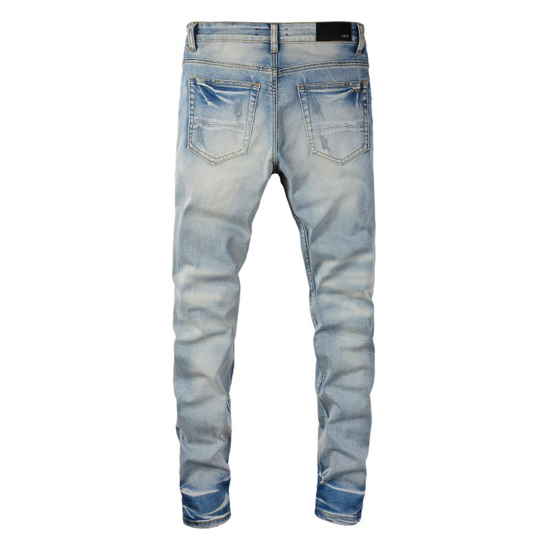 Black Patch Jeans