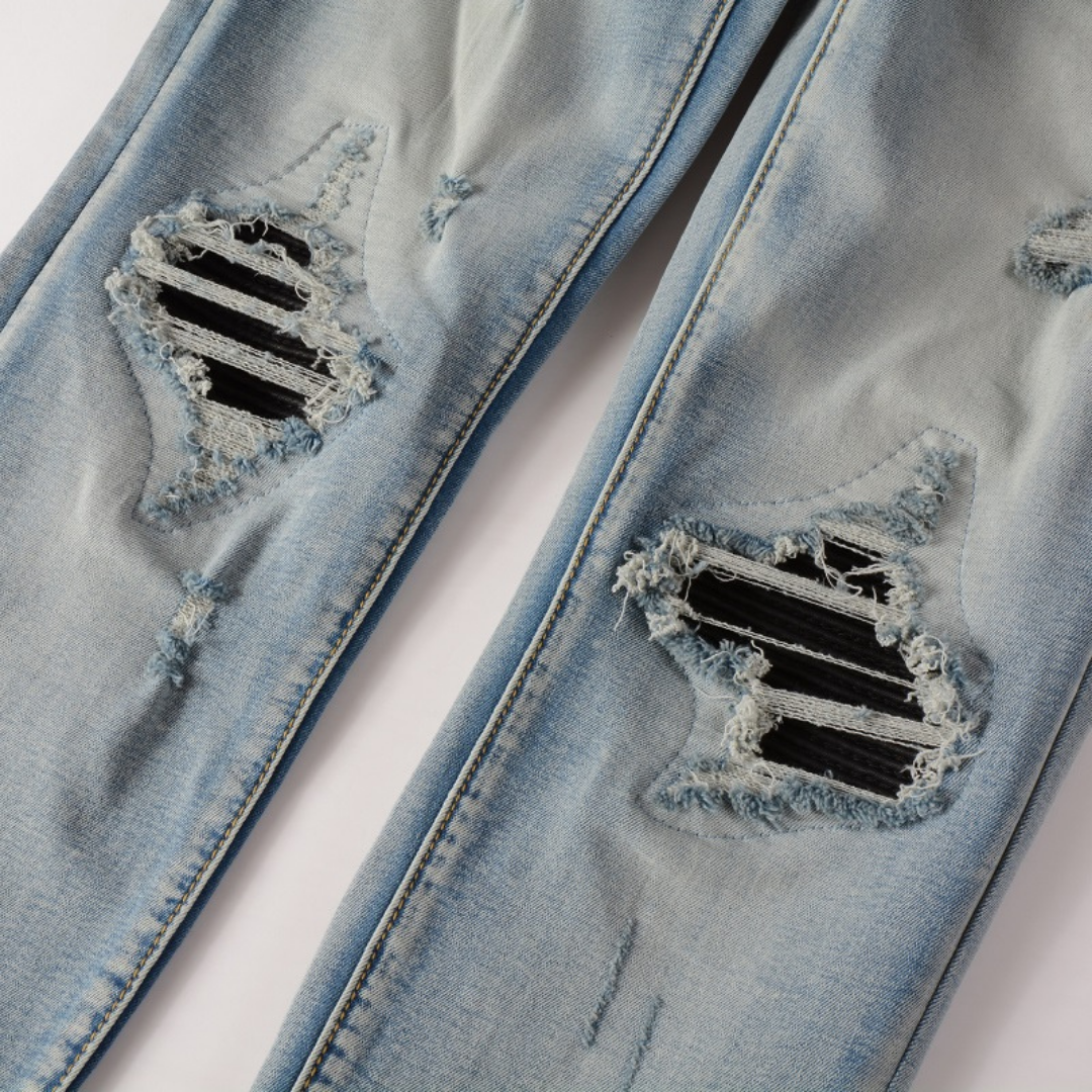 Black Patch Jeans