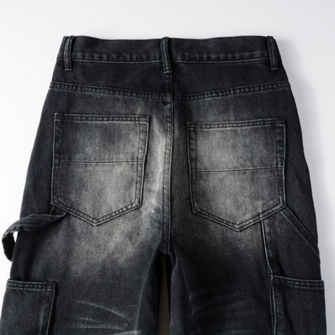 Black Distressed Jeans