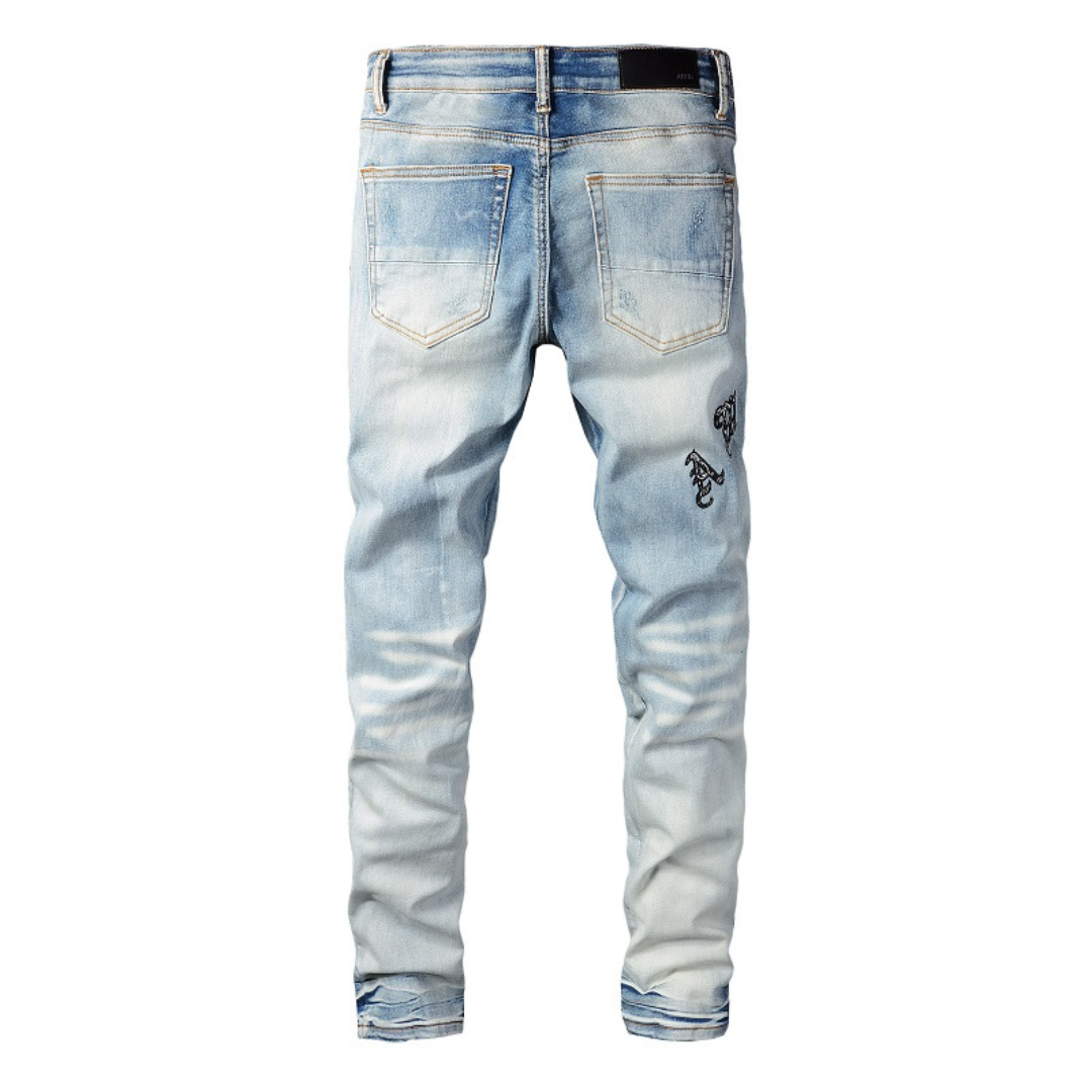 Blue Distressed Jeans