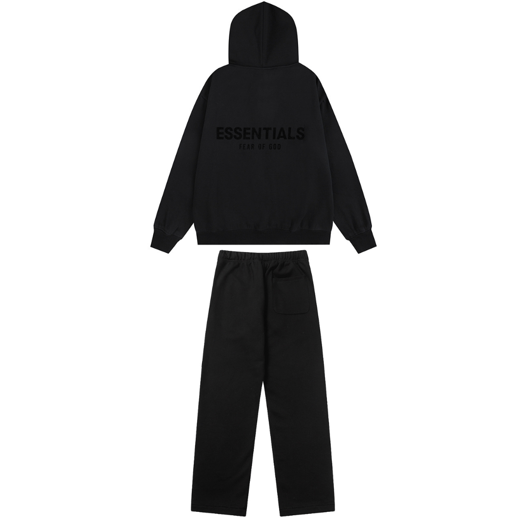 Relaxed Black Tracksuit