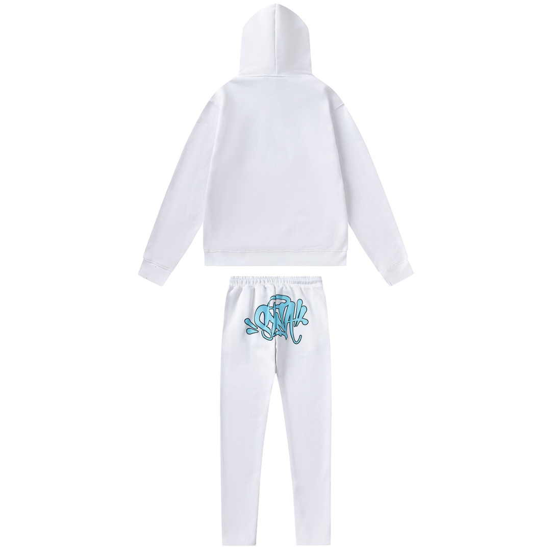 White Blue Tracksuit