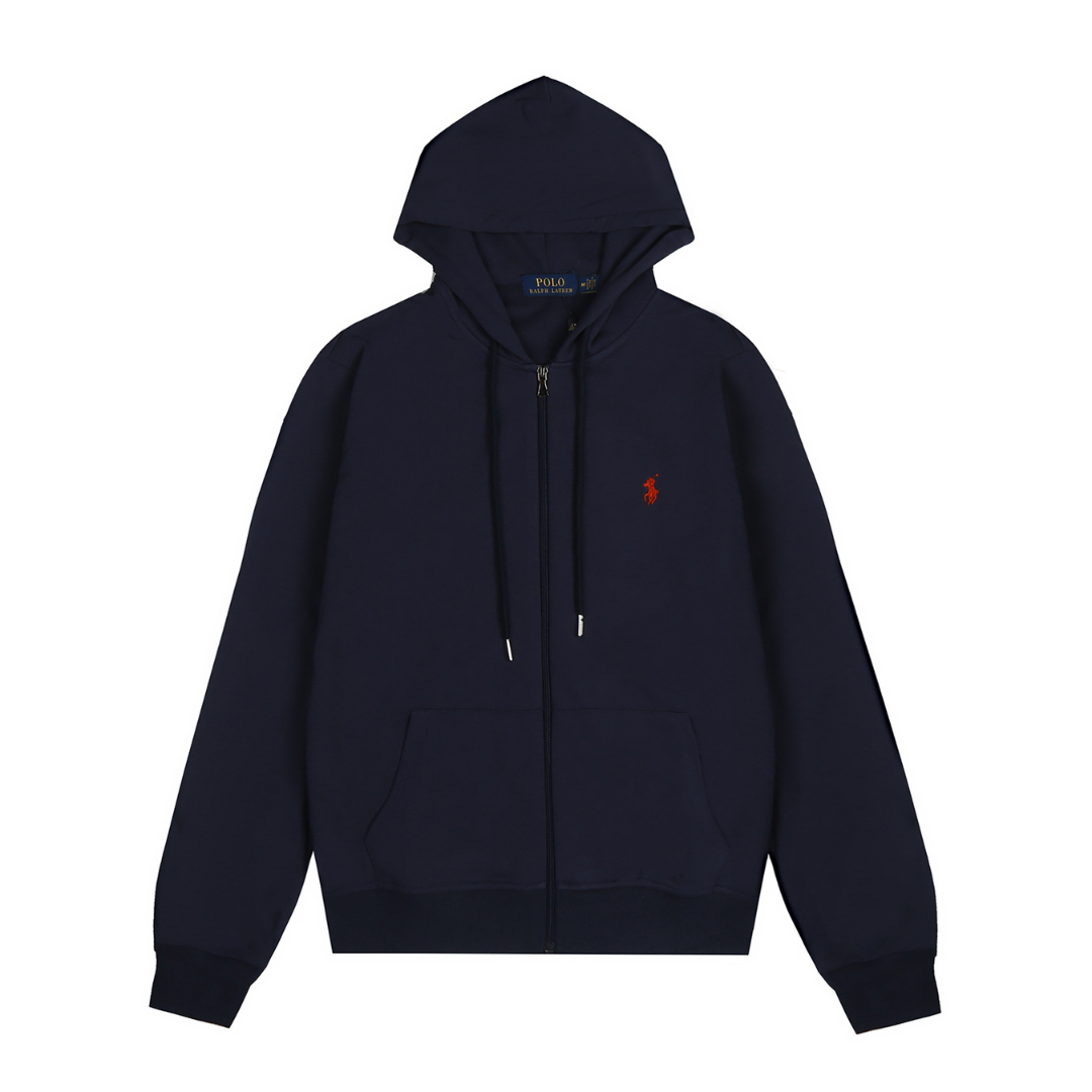 Navy Zip Hoodie