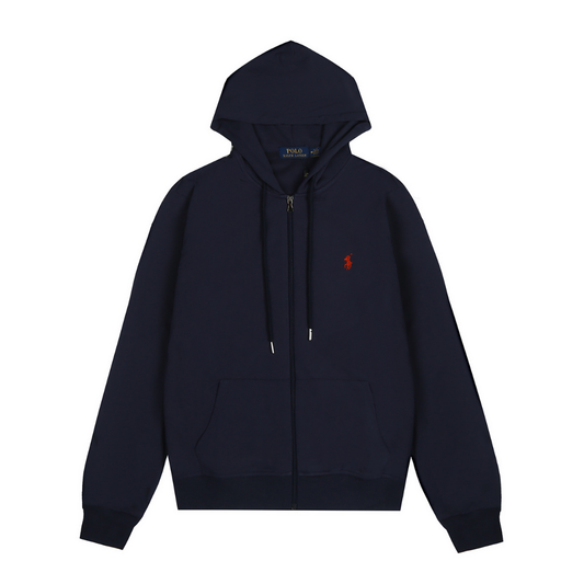 Navy Zip Hoodie