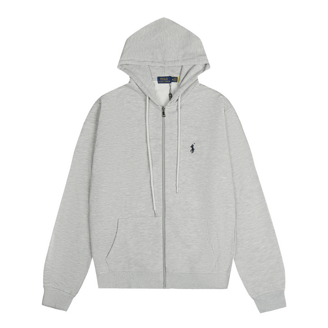 Grey Zip Hoodie