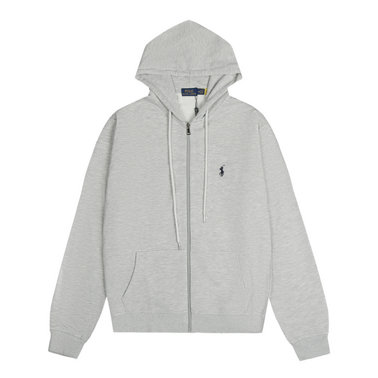 Grey Zip Hoodie