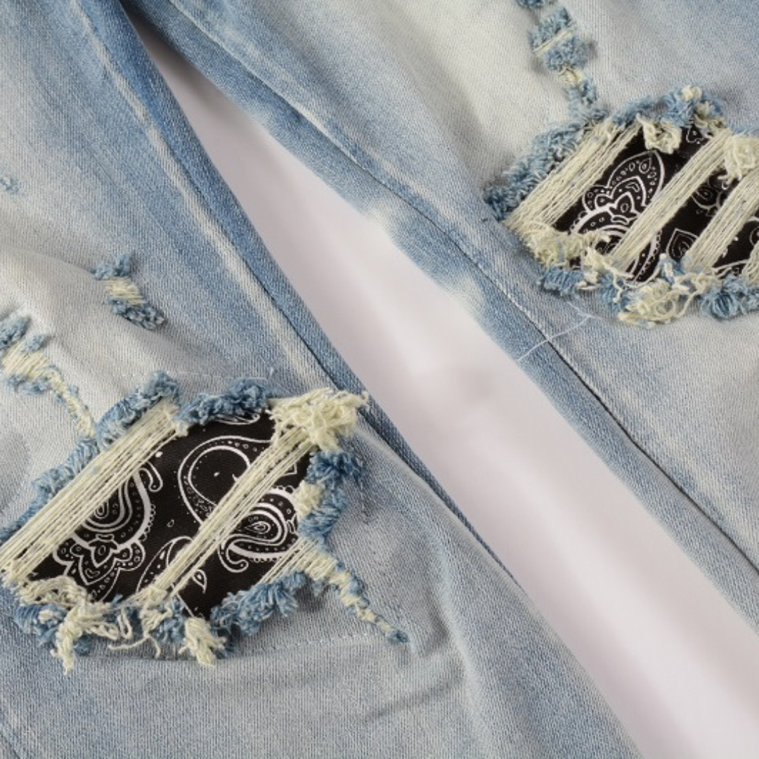 Blue Distressed Jeans