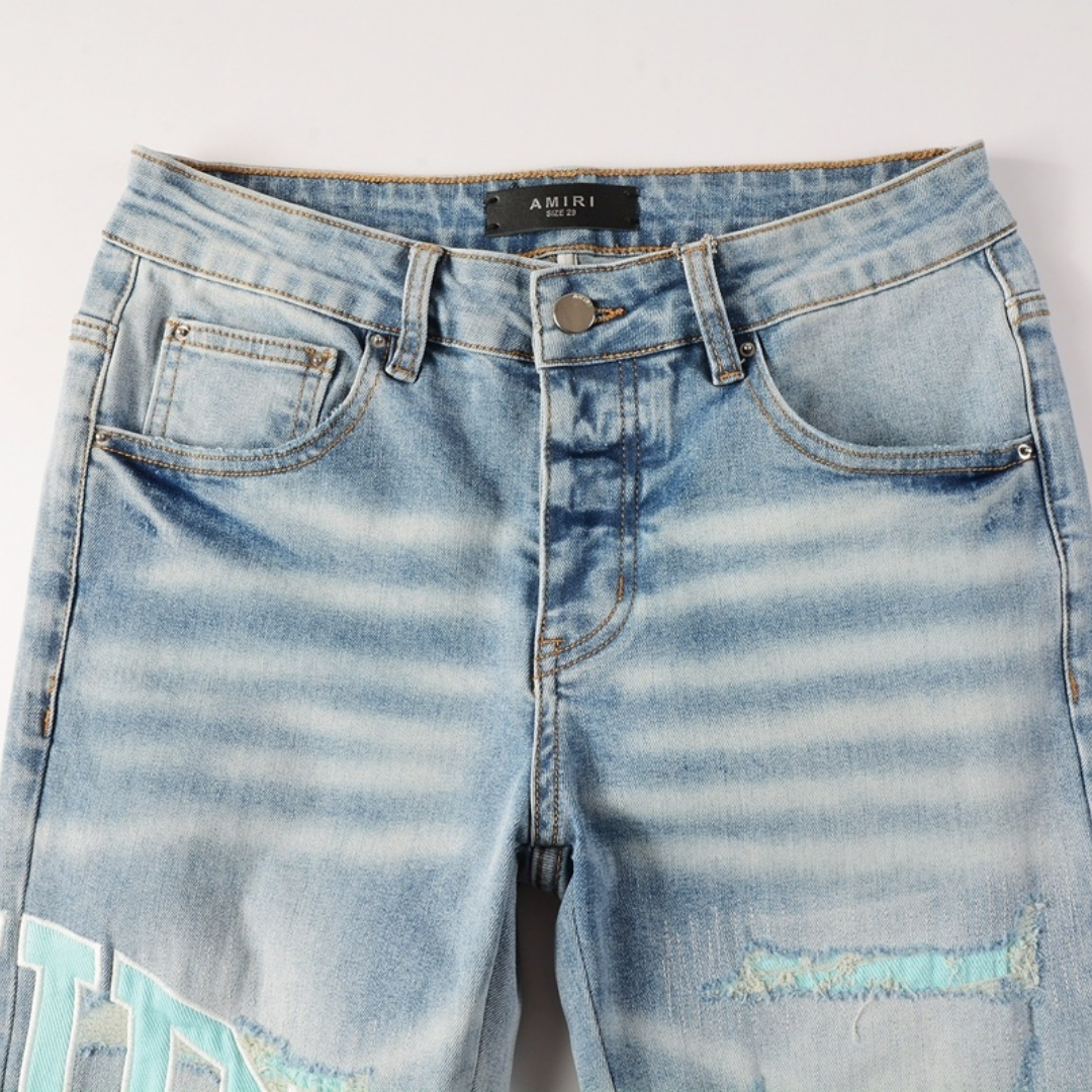 Light Blue Patch Jeans