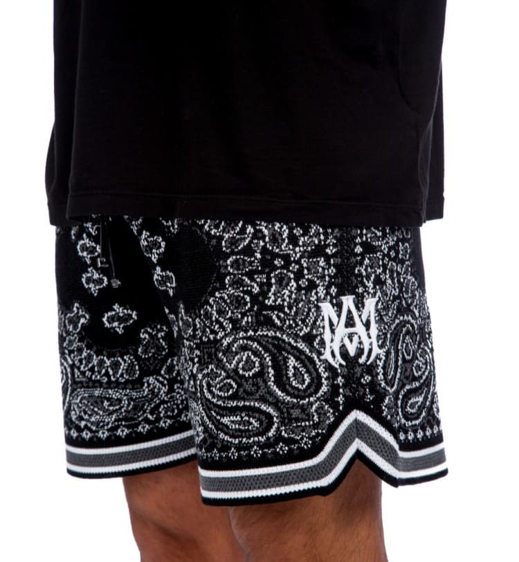A Bandana Basketball Shorts Black