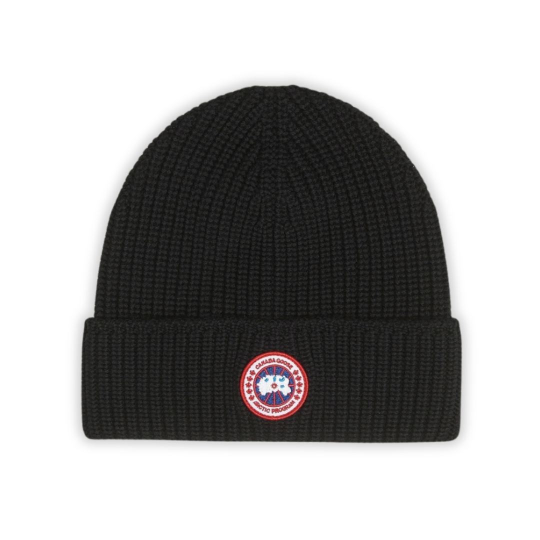 Go Black Ribbed Beanie