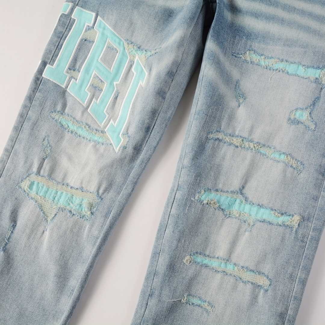 Light Blue Patch Jeans