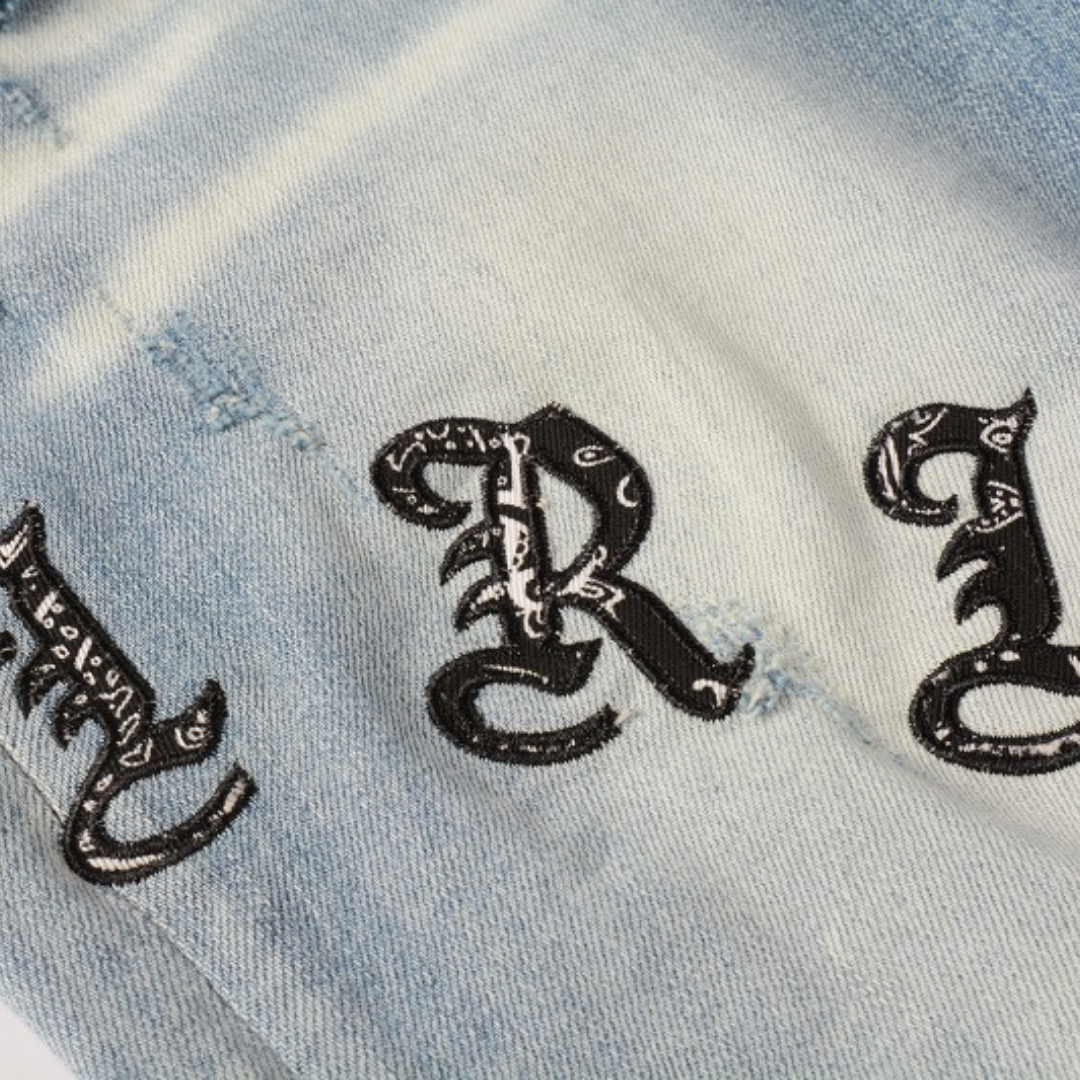 Blue Distressed Jeans