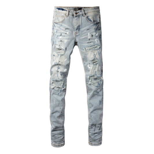 Paint Ripped Jeans