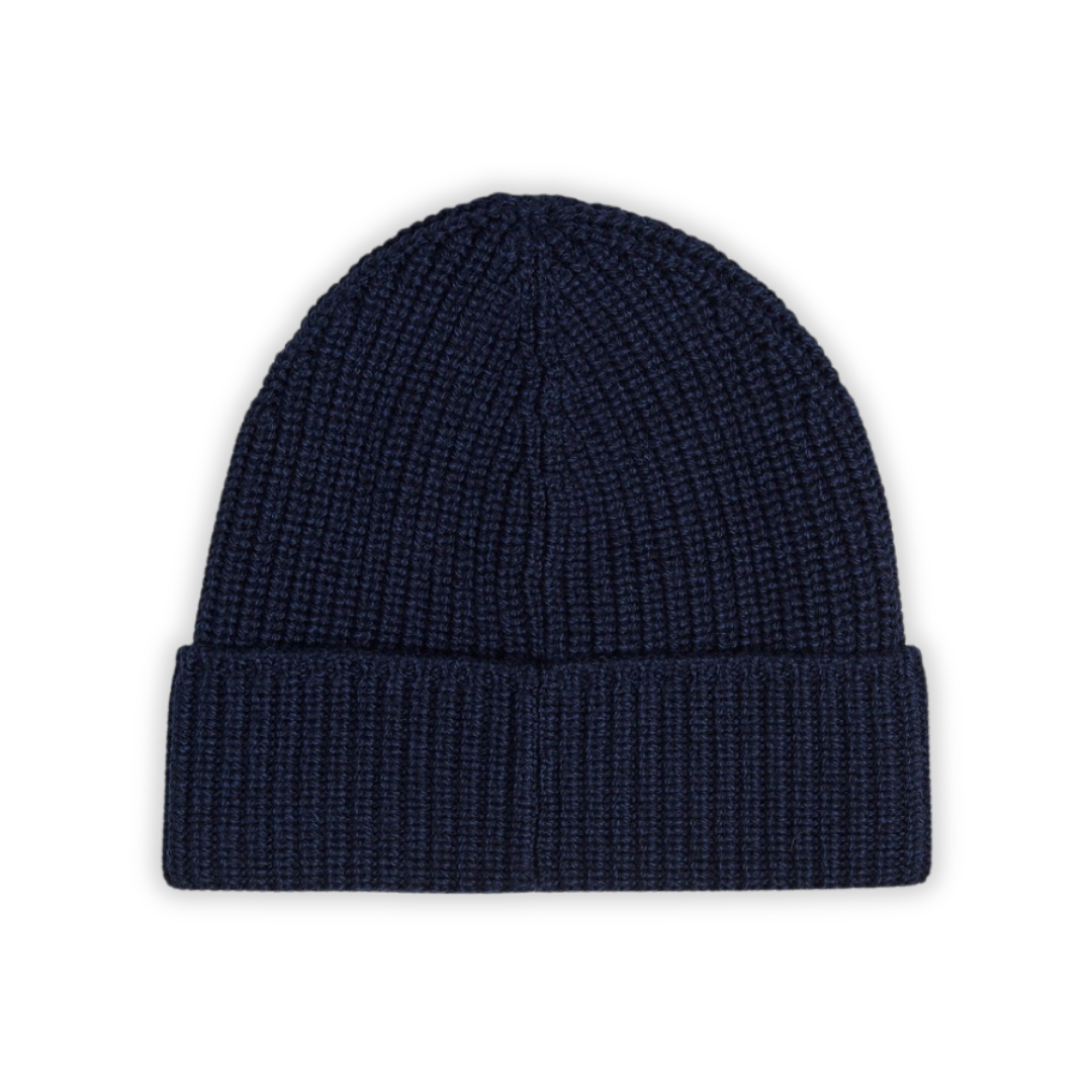 Go Navy Ribbed Beanie