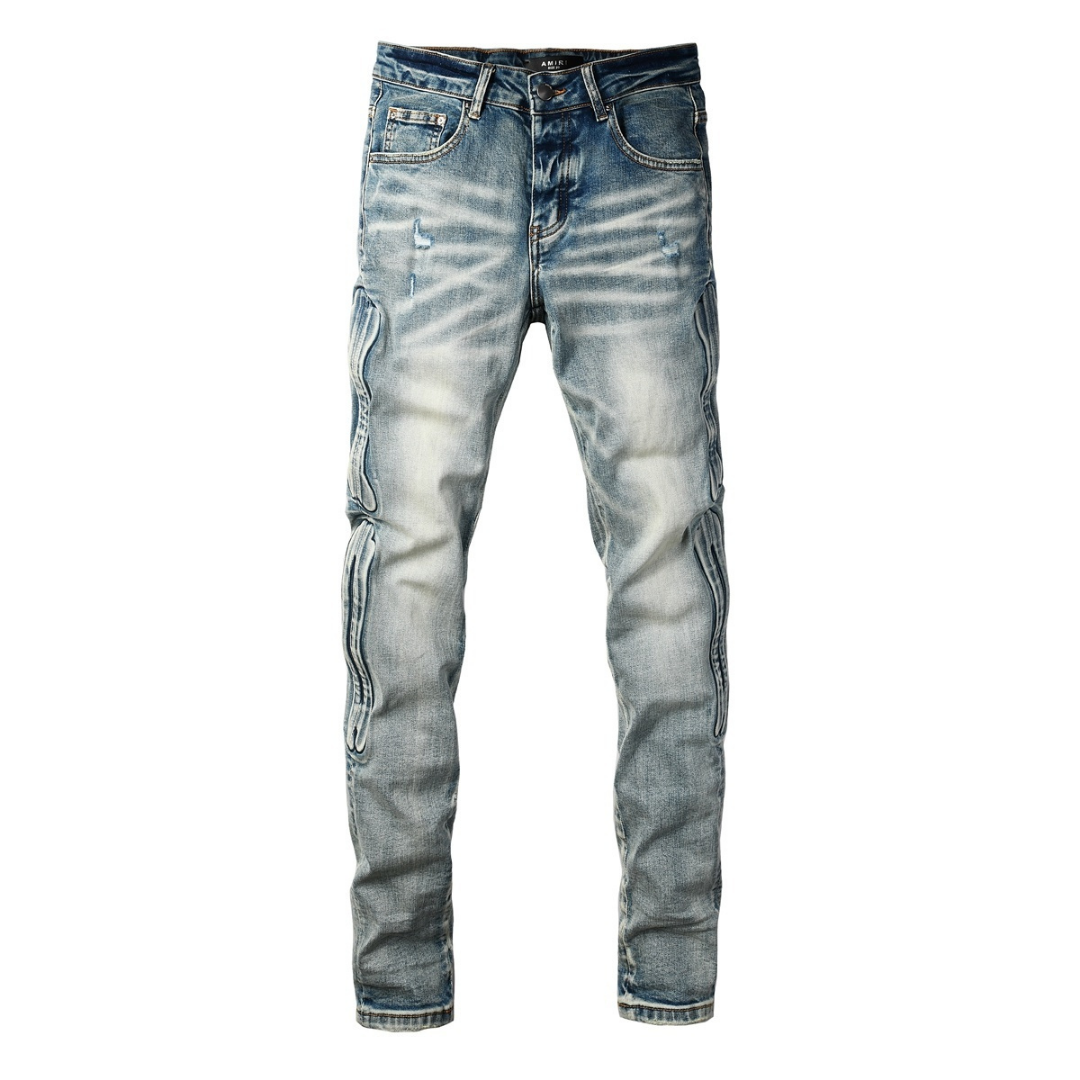 Gradient Bones Jeans