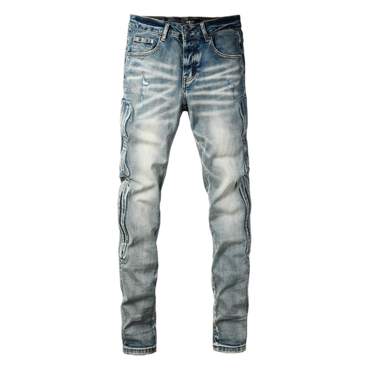 Gradient Bones Jeans
