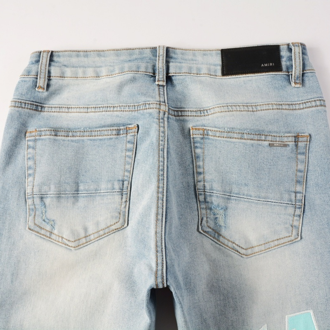 Light Blue Patch Jeans