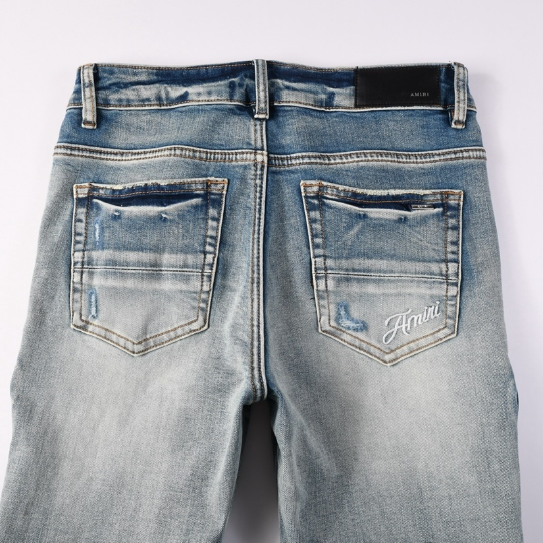 Gradient Bones Jeans
