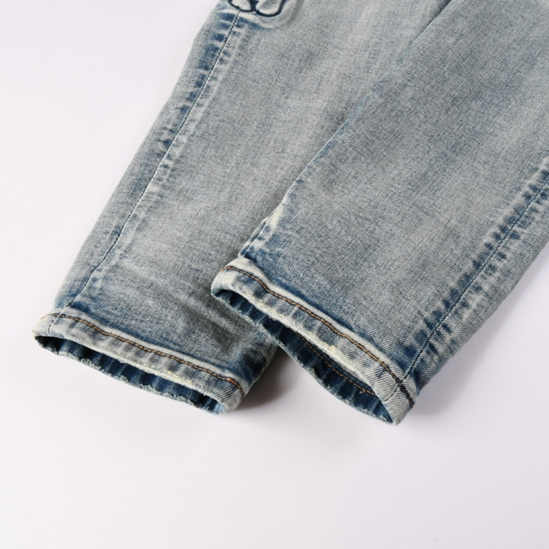 Gradient Bones Jeans
