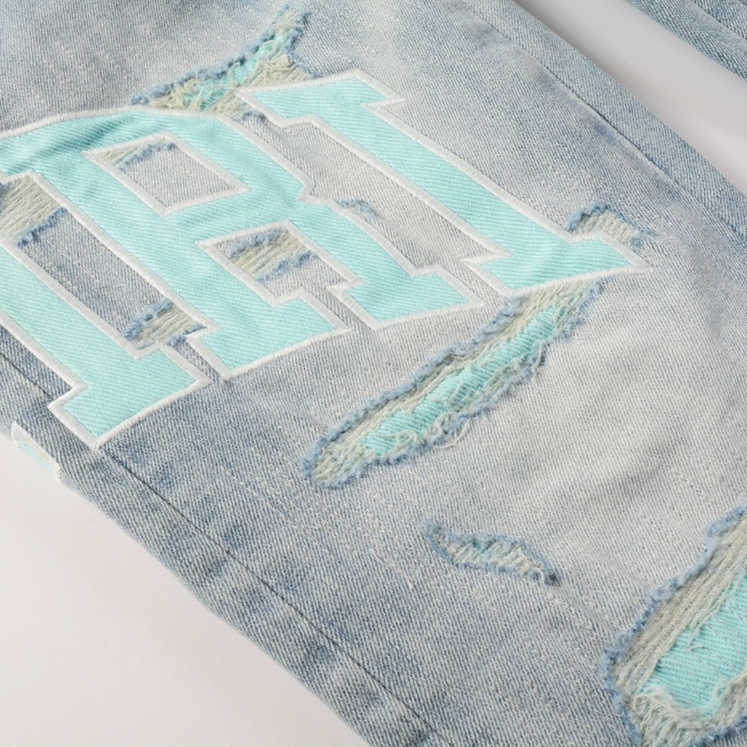 Light Blue Patch Jeans