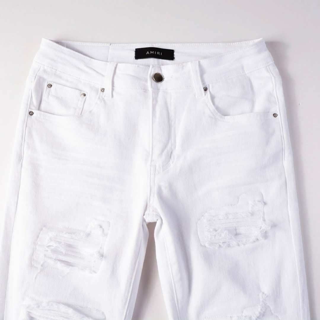 White Ripped Jeans