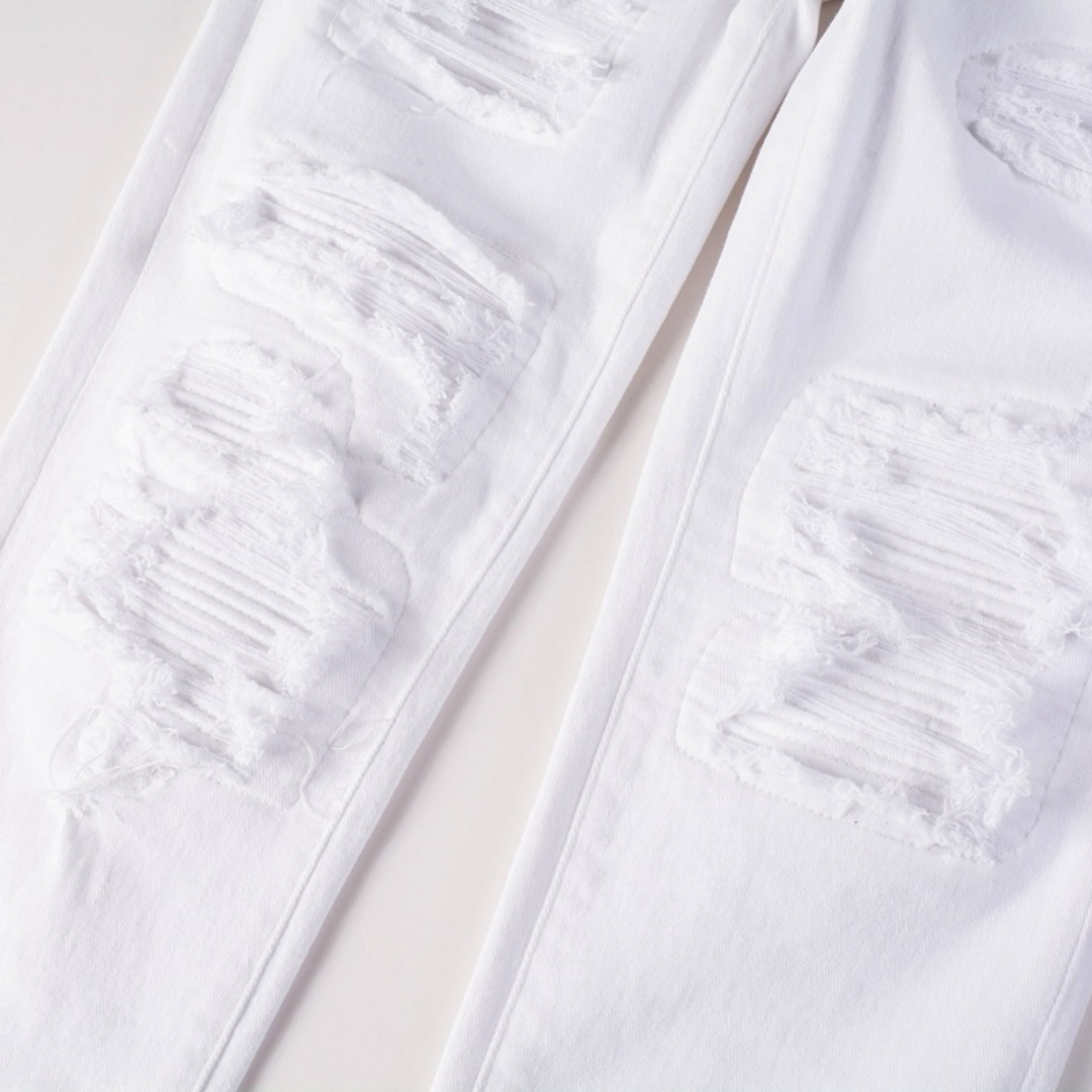 White Ripped Jeans