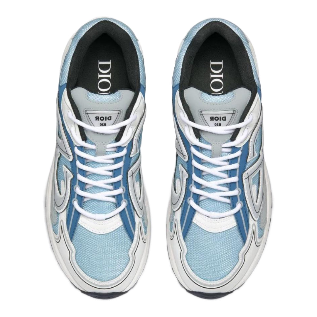 Shoes White Blue Grey