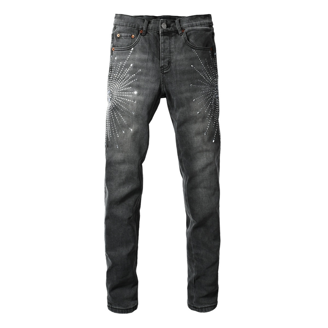 Grey Diamonds Jeans