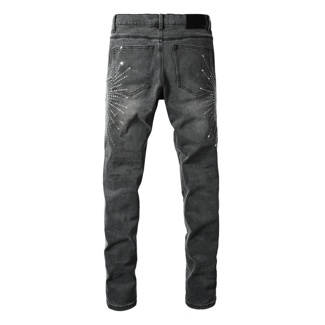 Grey Diamonds Jeans
