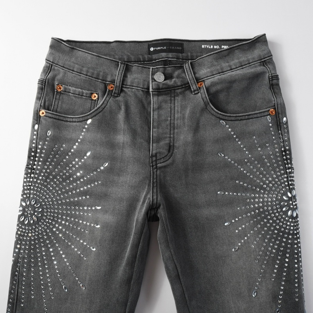 Grey Diamonds Jeans