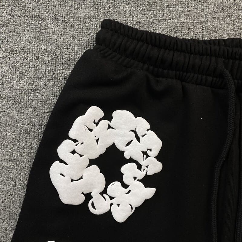 Denim shorts black