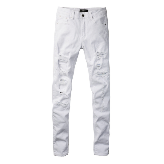 White Ripped Jeans