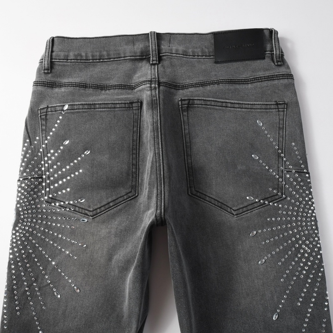 Grey Diamonds Jeans
