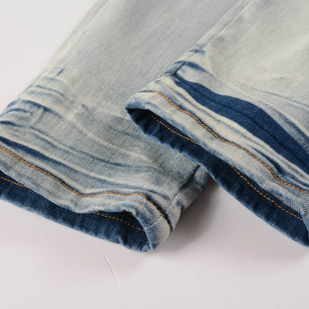Blue Distressed Jeans