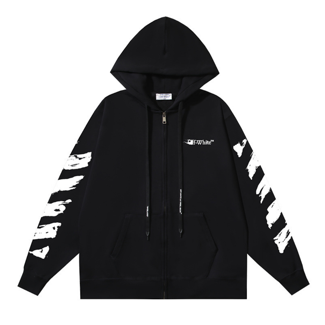 Monogram Zip Hoodie