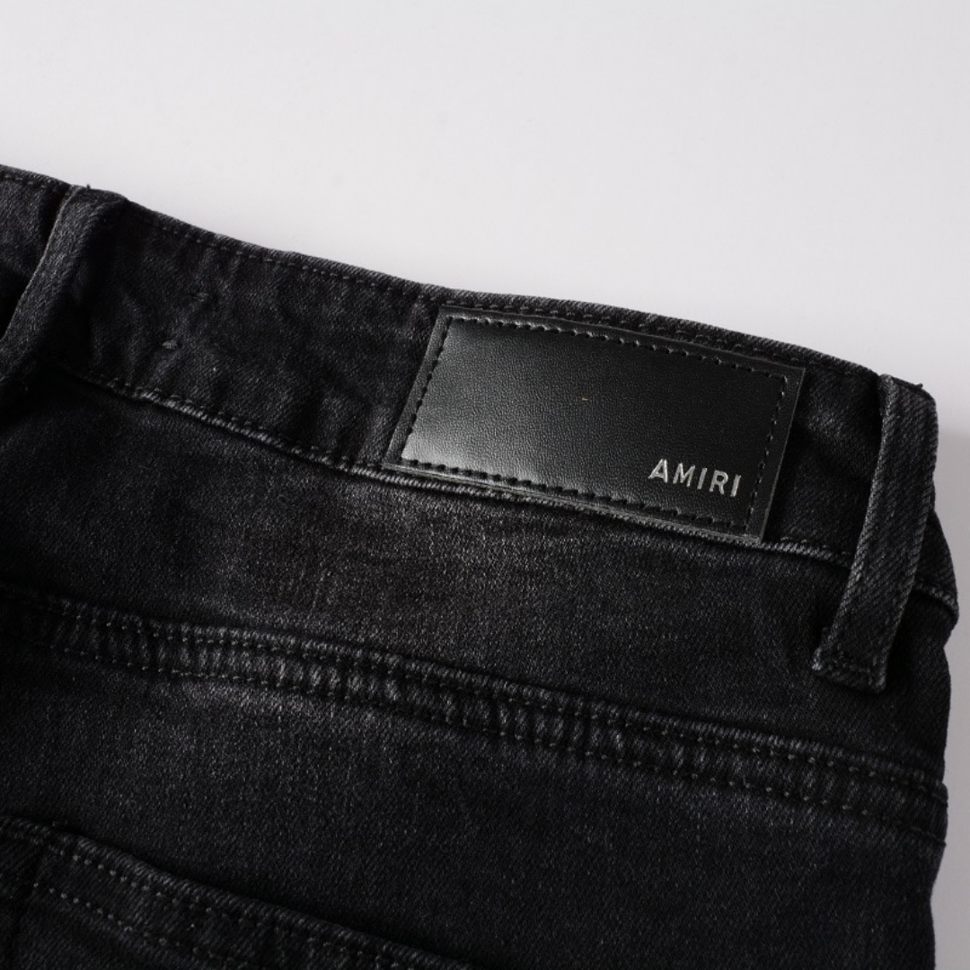 Triple Black Logo Jeans