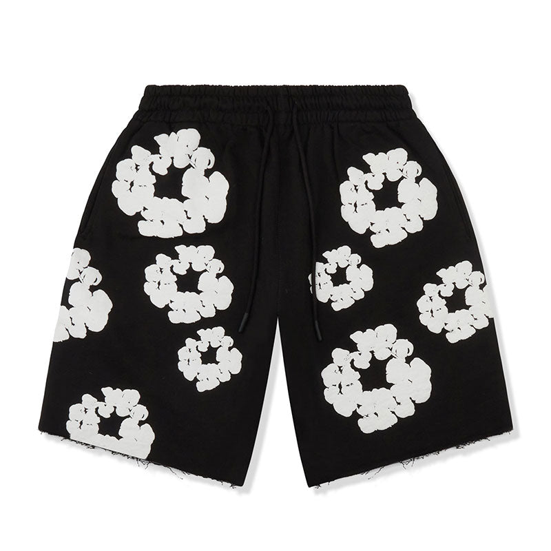 Denim shorts black